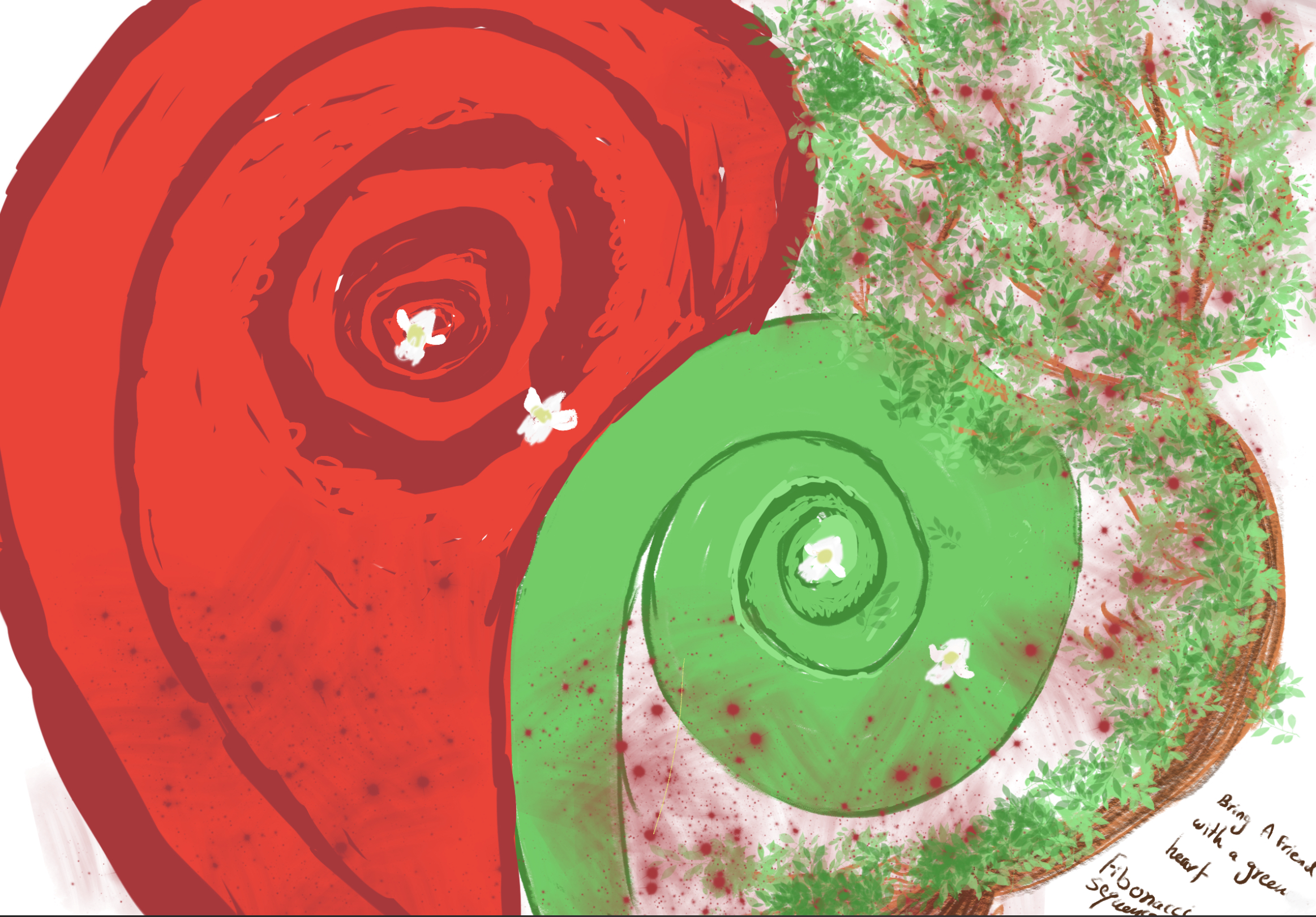 Half Green Heart is enough 